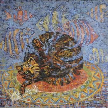 Картина под названием "Удача" - Ульяна Гончарова, Подлинное произведение искусства, Другой