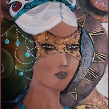 "Masquerade" başlıklı Tablo Ülkü İSpirli tarafından, Orijinal sanat, Akrilik