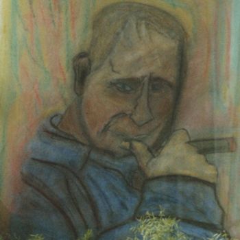 Pintura intitulada "Portrait" por Ulli Heupel, Obras de arte originais, Óleo