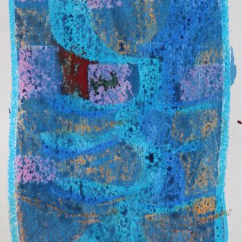 Картина под названием "Purple Rain I" - Ulli Heupel, Подлинное произведение искусства, Масло