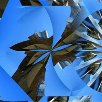 Digitale Kunst getiteld "Guggenheim Museum B…" door Ulli Heupel, Origineel Kunstwerk, Collages