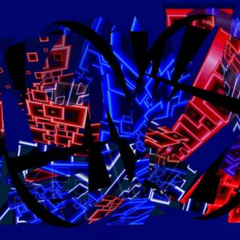 Цифровое искусство под названием "Architecture And Ge…" - Ulli Heupel, Подлинное произведение искусства, Цифровая живопись