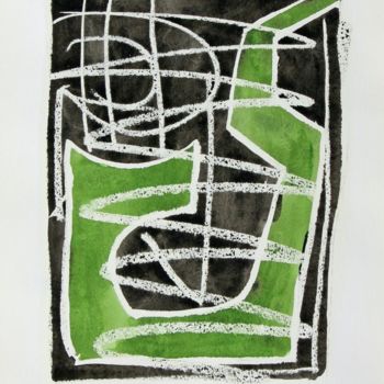 Malerei mit dem Titel "Four Spaces IX (1)" von Ulli Heupel, Original-Kunstwerk