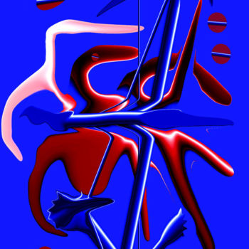 Цифровое искусство под названием "DAB 09" - Ulli Heupel, Подлинное произведение искусства, Цифровая живопись