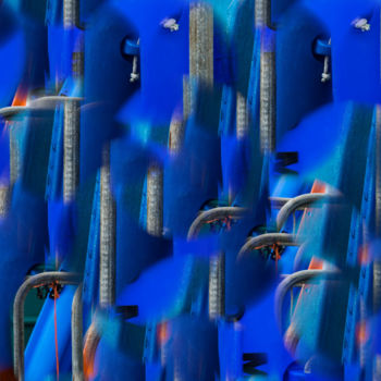 Digitale Kunst mit dem Titel "Digital Dreams XXVII" von Ulli Heupel, Original-Kunstwerk, Collagen