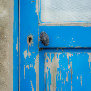 Fotografie mit dem Titel "Blaue Tür" von Ulli Heupel, Original-Kunstwerk