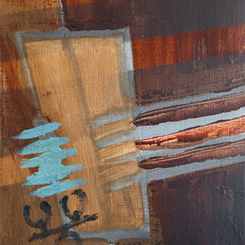 Pintura intitulada "L'ombre de l'été n°1" por Laurent Guérin, Obras de arte originais, Acrílico Montado em Armação em madeira