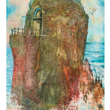 Картина под названием "Dreamed Residence" - Ulrich Perret, Подлинное произведение искусства, Акрил