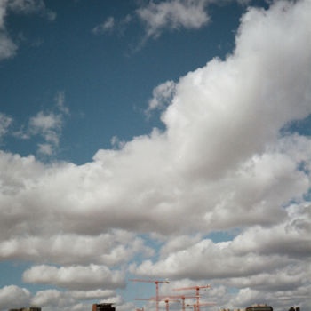 Photography titled "Cranes in the Sky" by Ulrika L, Original Artwork, Analog photography