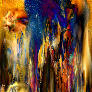 Digital Arts titled "Lichtreflexe pur…" by Ulrike Kröll, Original Artwork, Digital Painting