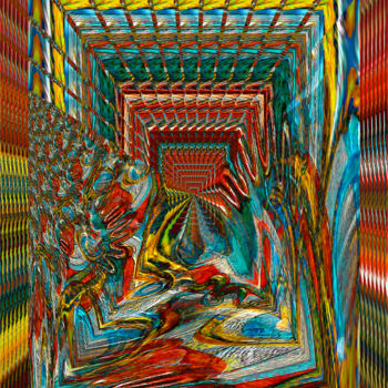 Digital Arts titled "Drei Dimensionen" by Ulrike Kröll, Original Artwork, Digital Painting