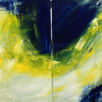 Malerei mit dem Titel "Flügelschag des Leb…" von Ulrike Pusch, Original-Kunstwerk, Öl