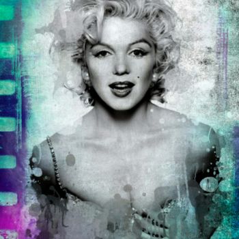 Artes digitais intitulada "Enchanting Marilyn" por Ivan Venerucci, Obras de arte originais, Pintura digital