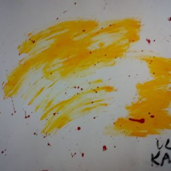 Painting titled "White ,Yellow and R…" by Ulv Kaper, Original Artwork