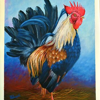 Painting titled "Gallo" by Ulyana Holevych, Original Artwork, Acrylic