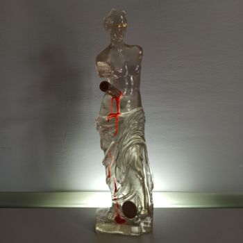 Sculpture titled "L' arte di uccidere…" by Umberto Bottoni, Original Artwork, Resin
