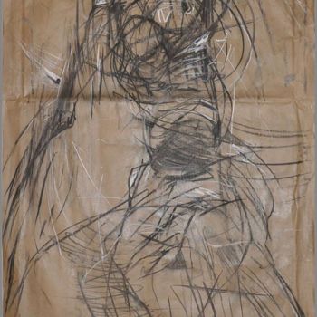 Drawing titled "The Whirling One |…" by Edward Umiński, Original Artwork, Charcoal