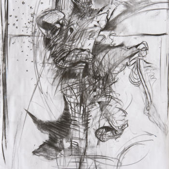 Disegno intitolato "Fantom - Metamorfoz…" da Edward Umiński, Opera d'arte originale, Carbone