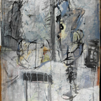 Schilderij getiteld "Przed lustrem | In…" door Edward Umiński, Origineel Kunstwerk, Acryl