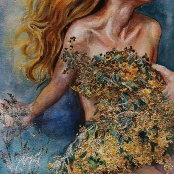 Painting titled "Spring" by Iana Zavorzaeva, Original Artwork, Watercolor