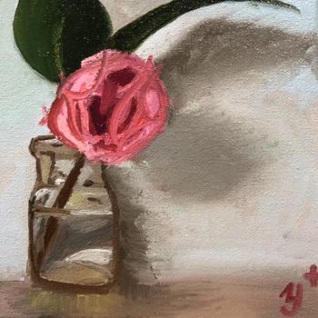 Картина под названием "Rose's mood" - Анастасия Науменко, Подлинное произведение искусства, Масло