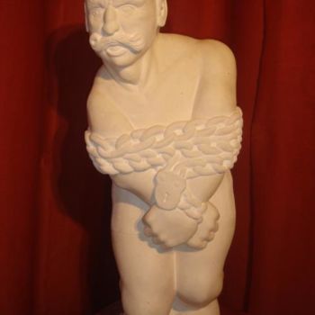 Scultura intitolato "monsieur" da Umo, Opera d'arte originale, Pietra