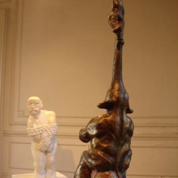 Скульптура под названием "éléphant de cirque" - Umo, Подлинное произведение искусства, Литьё