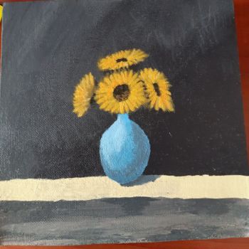 Malerei mit dem Titel "Sunflowers" von Umut Çolak, Original-Kunstwerk, Acryl