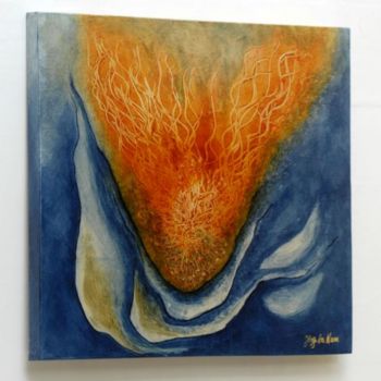 제목이 "Magma tritt aus"인 미술작품 Jörg Hanam로, 원작, 기름