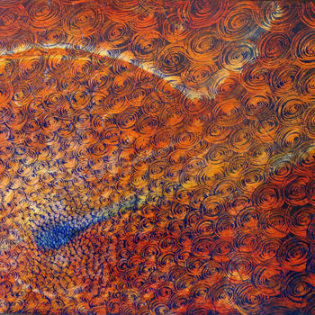 Peinture intitulée "Déconstruction" par Un Air De Kiwano, Œuvre d'art originale, Huile