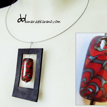 设计 标题为“pendentif” 由Un Air De Kiwano, 原创艺术品, 首饰
