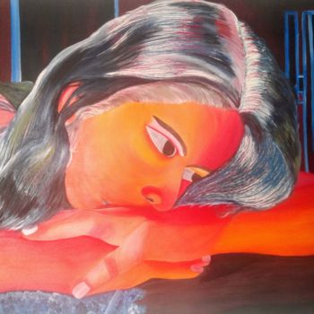 Pintura titulada "portadoras de miste…" por Marta Puerta, Obra de arte original, Acrílico