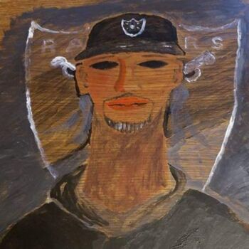 Painting titled "Modigliani Inspired…" by Unchained, Original Artwork, Acrylic