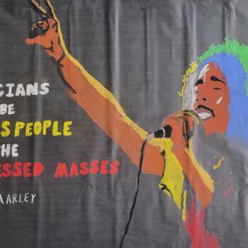 Rysunek zatytułowany „Marley Impacts the…” autorstwa Unchained, Oryginalna praca, Akryl