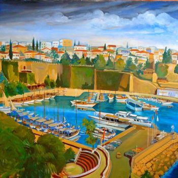Painting titled "Antalya" by İSmail Üner, Original Artwork