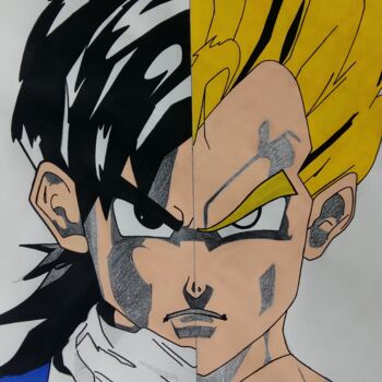 Dragon Ball Z, Drawing by Xavier Nowakowski