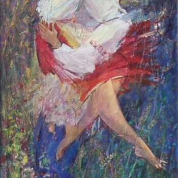 Malarstwo zatytułowany „Night dance” autorstwa Unknown Artist, Oryginalna praca