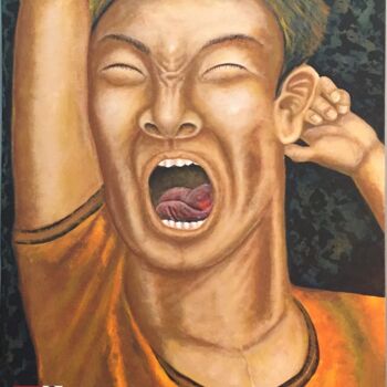 Painting titled "Mystery of Yawn #Ar…" by Unknown Artist, Original Artwork, Acrylic