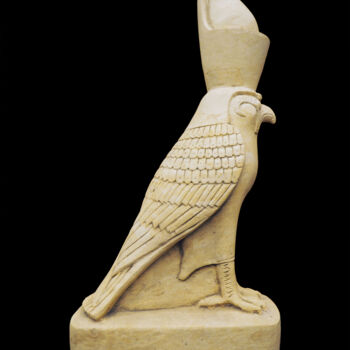 Sculpture intitulée "Egyptian limestone…" par Unknown Artist, Œuvre d'art originale, Pierre