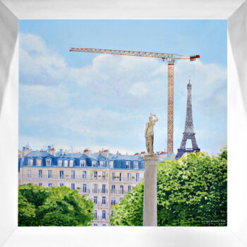 Картина под названием "Paris imaginaire" - Unknown Artist, Подлинное произведение искусства, Акрил