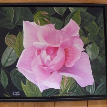Peinture intitulée "Rose" par Unknown Artist, Œuvre d'art originale