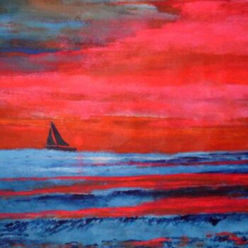 Painting titled "A Beaytiful Sea" by Unknown Artist, Original Artwork, Other
