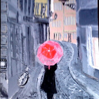 Картина под названием "dry-under-the-red-u…" - Unknown Artist, Подлинное произведение искусства, Масло