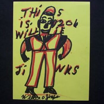 Pintura intitulada "JINKS Willie  22 X…" por Unknown Artist, Obras de arte originais, Óleo