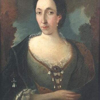 Peinture intitulée "Portrait en buste d…" par Unknown Artist, Œuvre d'art originale, Huile Monté sur Châssis en bois