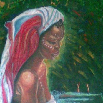 Painting titled "'omi adura'" by Josh M, Original Artwork