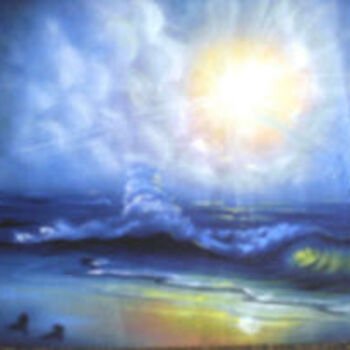 Painting titled "sea" by Josh M, Original Artwork