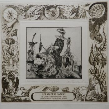 Incisioni, stampe intitolato "Optimistische Natür…" da Unsere Welt, Opera d'arte originale, Acquaforte