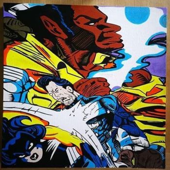 Painting titled "Uppercut" by Untitled, Original Artwork, Acrylic