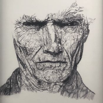 Peinture intitulée "Clint Eastwood's Wr…" par Upper Playground, Œuvre d'art originale, Lithographie